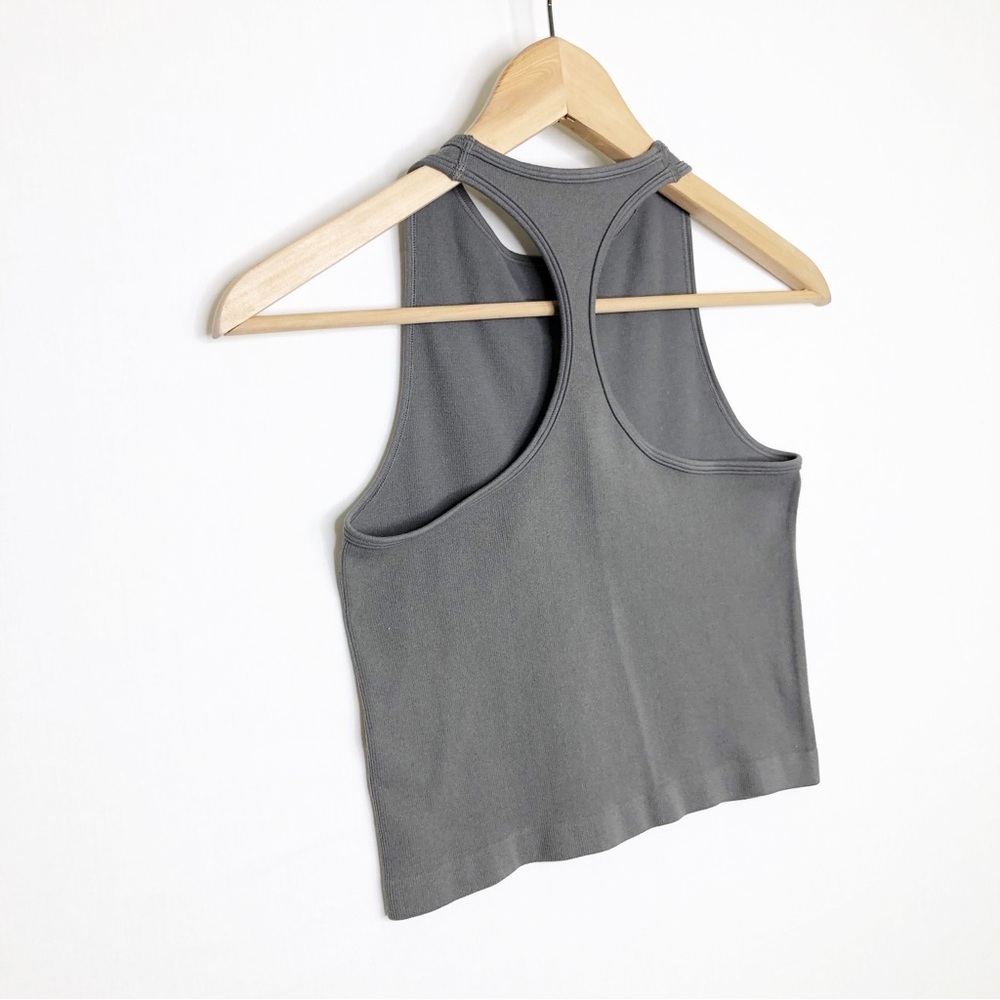 Free People Charcoal Ribbed Racerback Tank - Picture 7 of 9